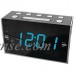 SYLVANIA SCR1053 1.2" Jumbo Digit Dual Alarm Clock Radio with Blue LED   563785064